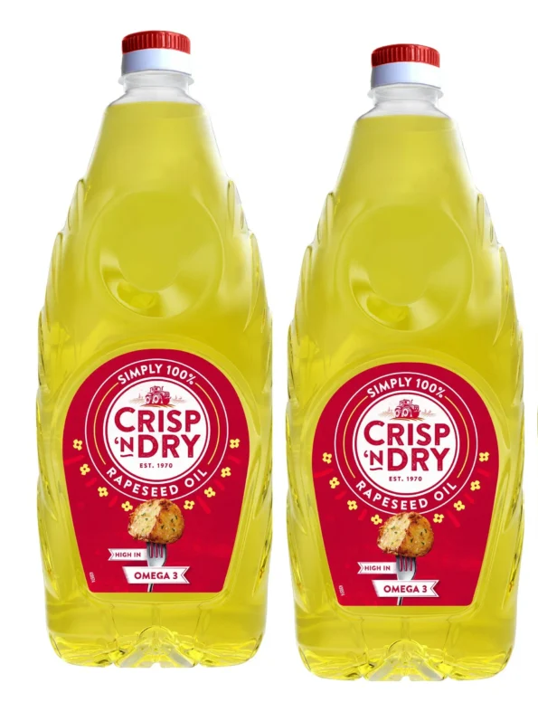 2 x Crisp N Dry Vegetable Oil 2 Litre (4 Litres)