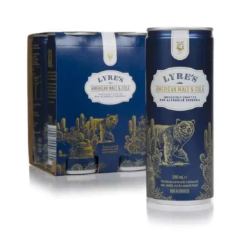 Lyre's American Malt & Cola Cans 4x25cl